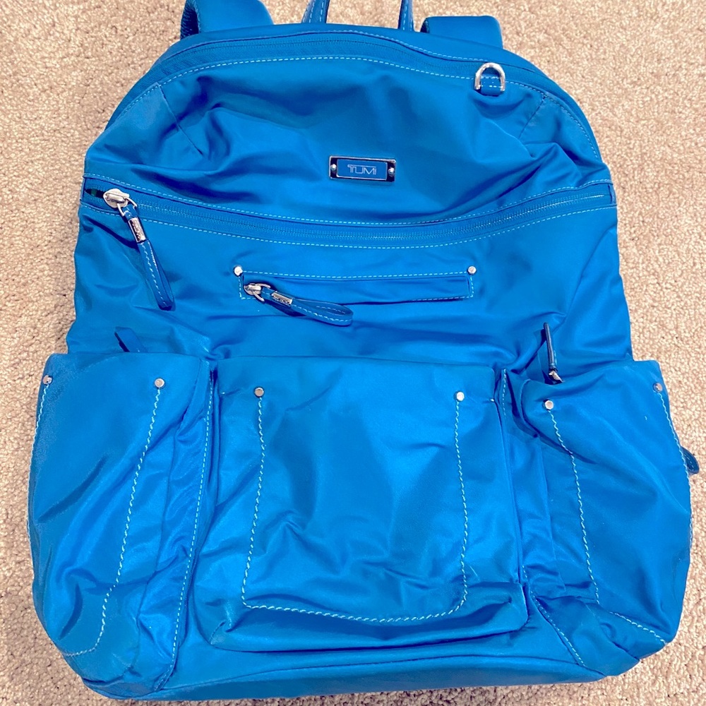 Tumi Nylon Lightweight Backpack in Teal
